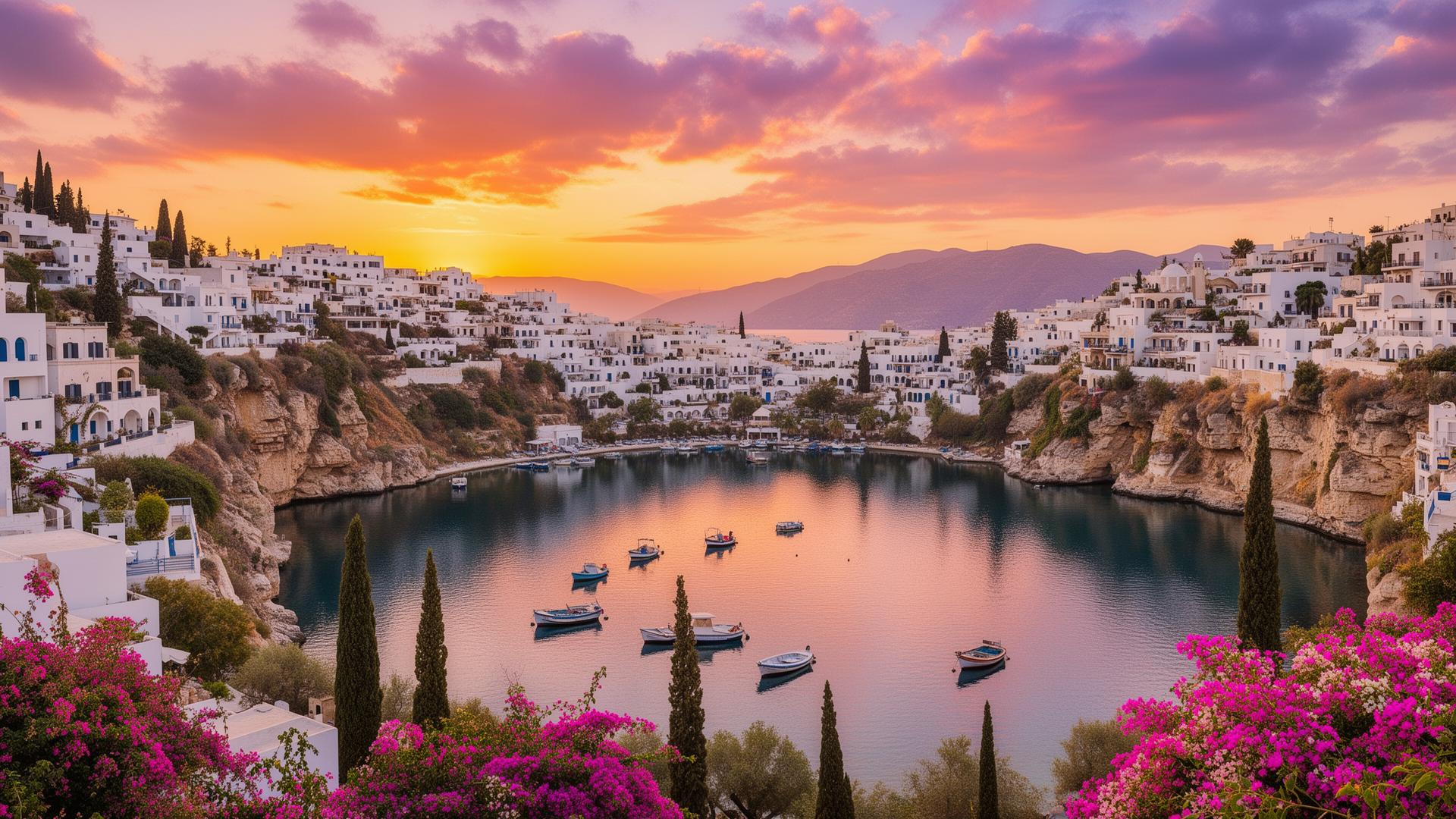 Άγιος Νικόλαος, Κρήτη — ηλιοβασίλεμα